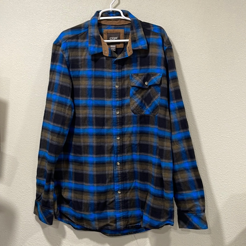 CQR Cotton Mens Shirt 2XL Tall Long Sleeves